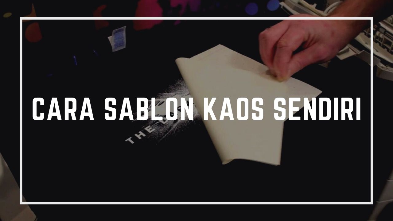 cara sablon kaos sendiri